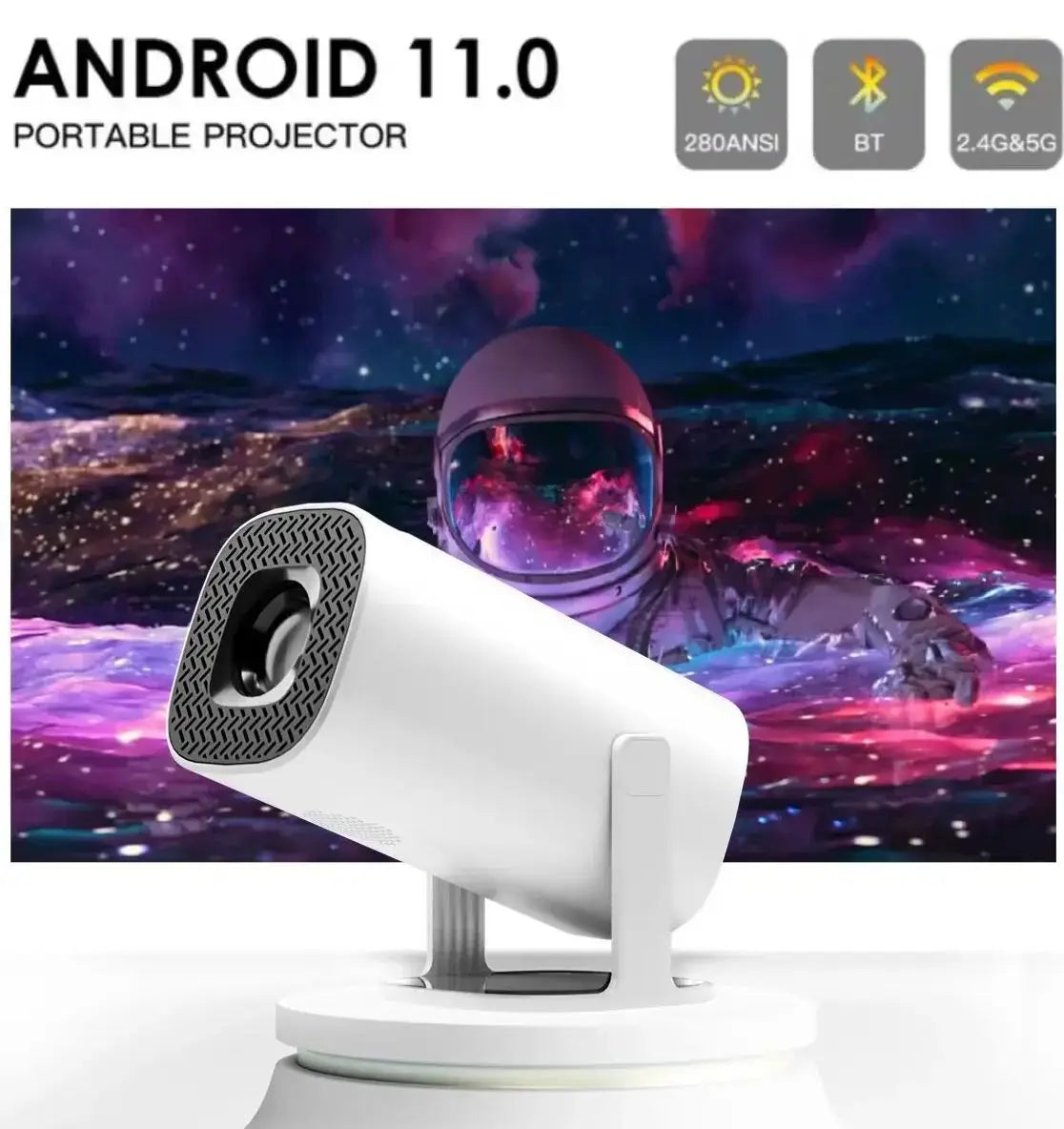 Bluetooth Smart Mini Portable Projector