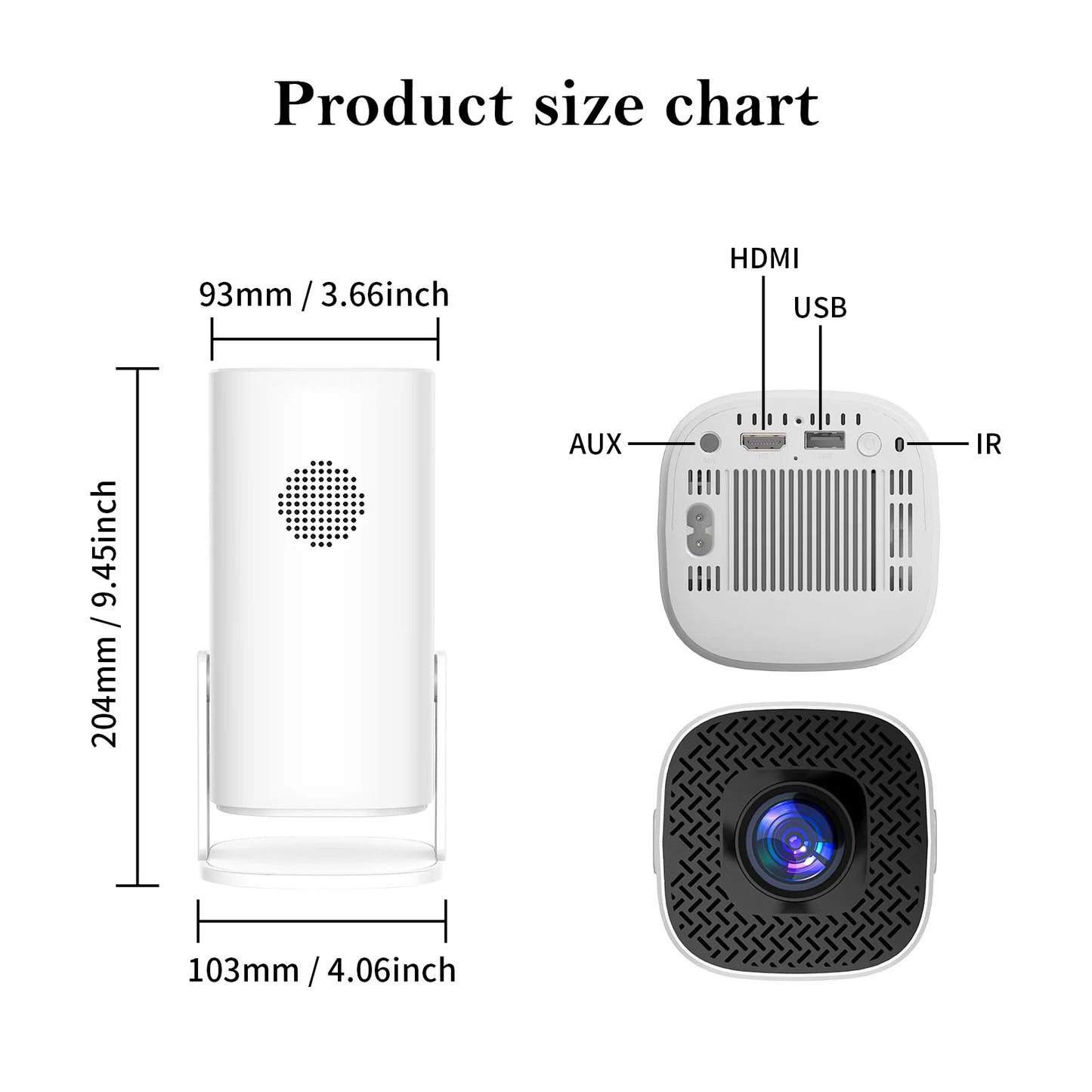 Bluetooth Smart Mini Portable Projector