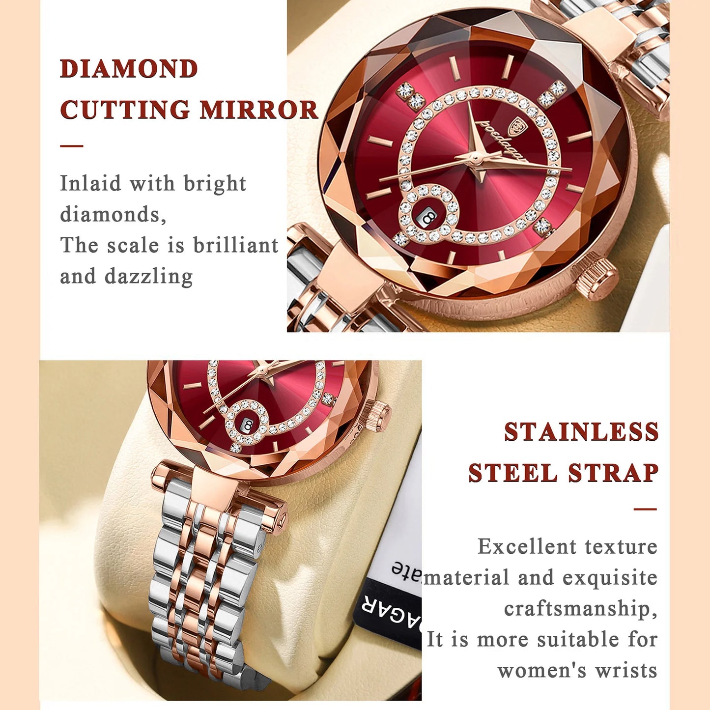 Luxury Stainless Steel Women Watch